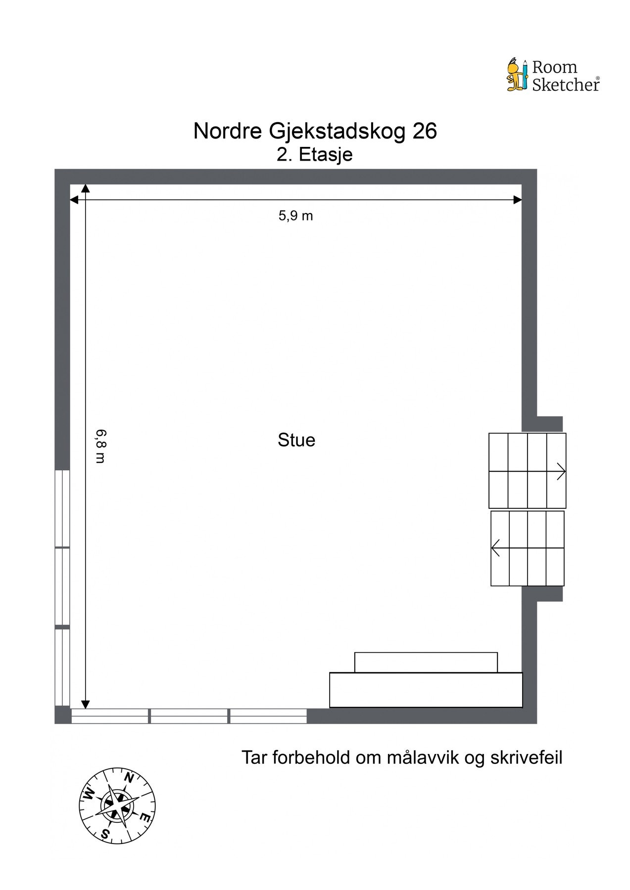 Plantegning 2.etasje Galleribilde