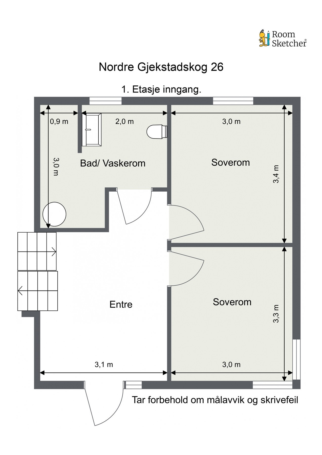 Plantegning 1.etasje Galleribilde