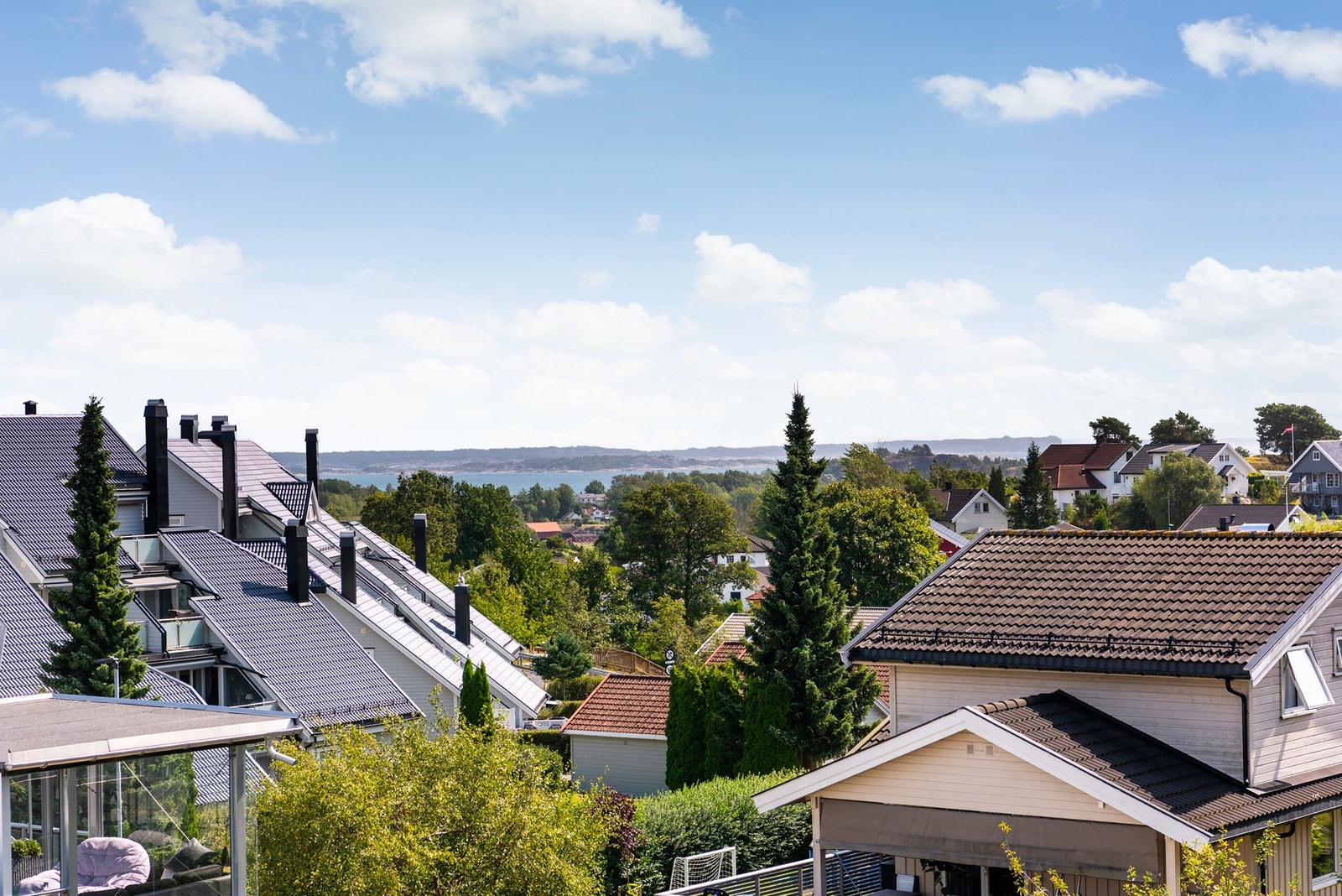 Nydelig sjøutsikt i det fjerne Galleribilde