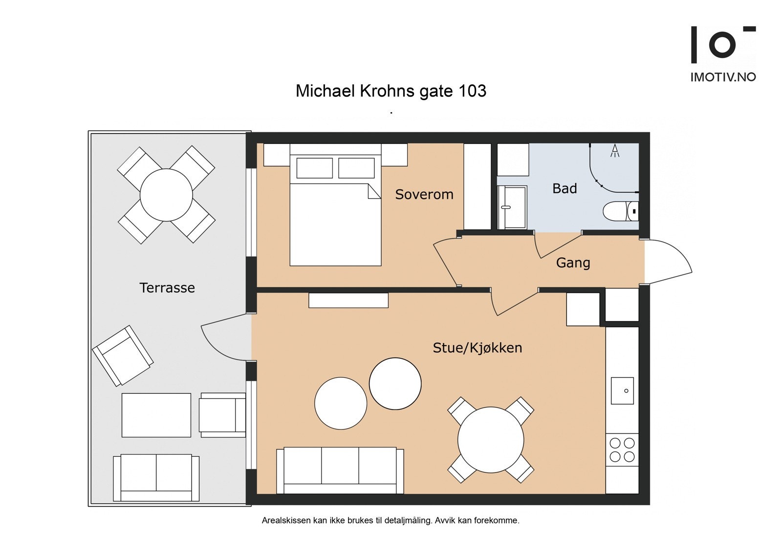- Planløsning. I tillegg medfølger ekstern bod - Galleribilde