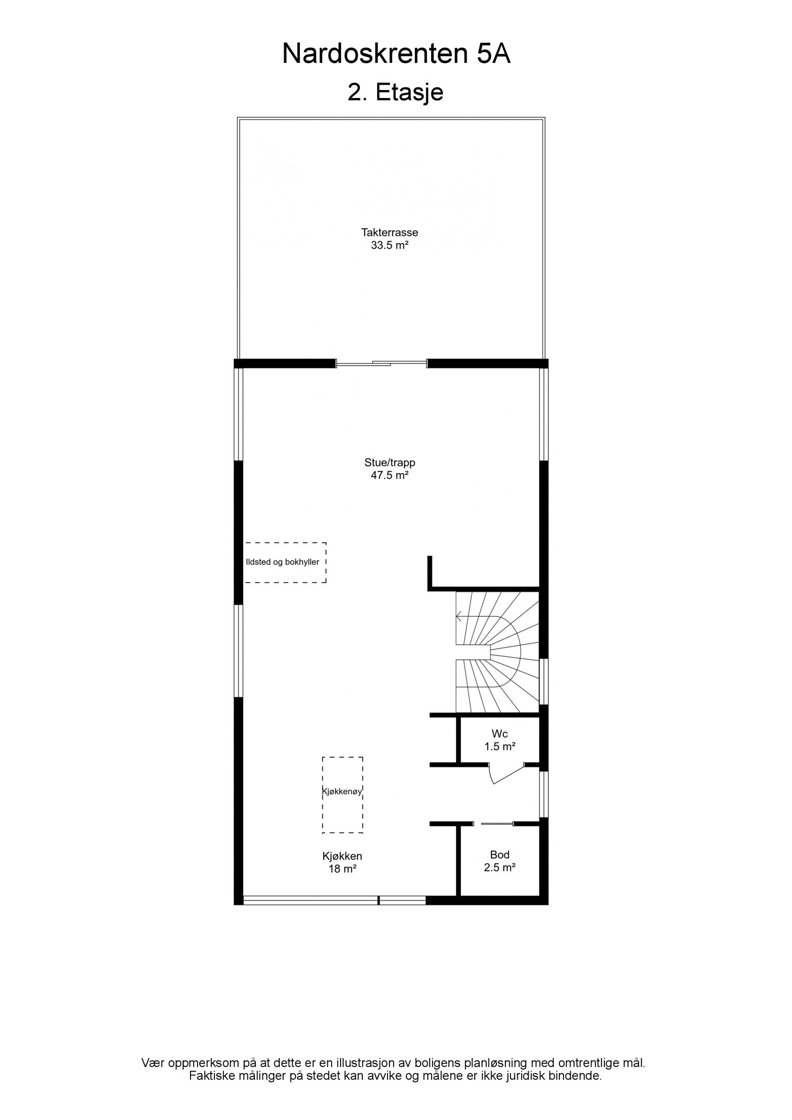 Plantegning 2.etasje Galleribilde