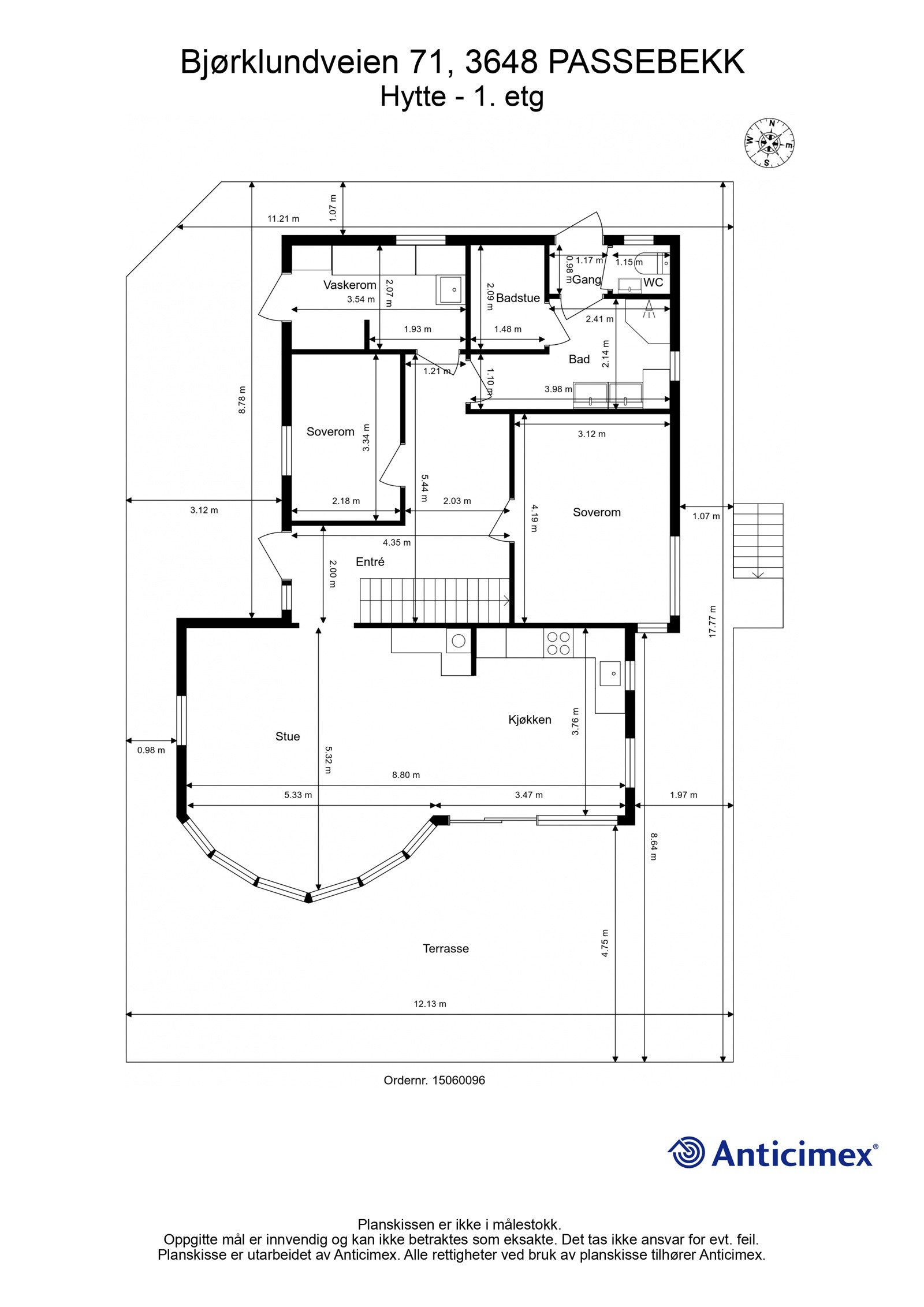 Plantegning 1. etasje Galleribilde