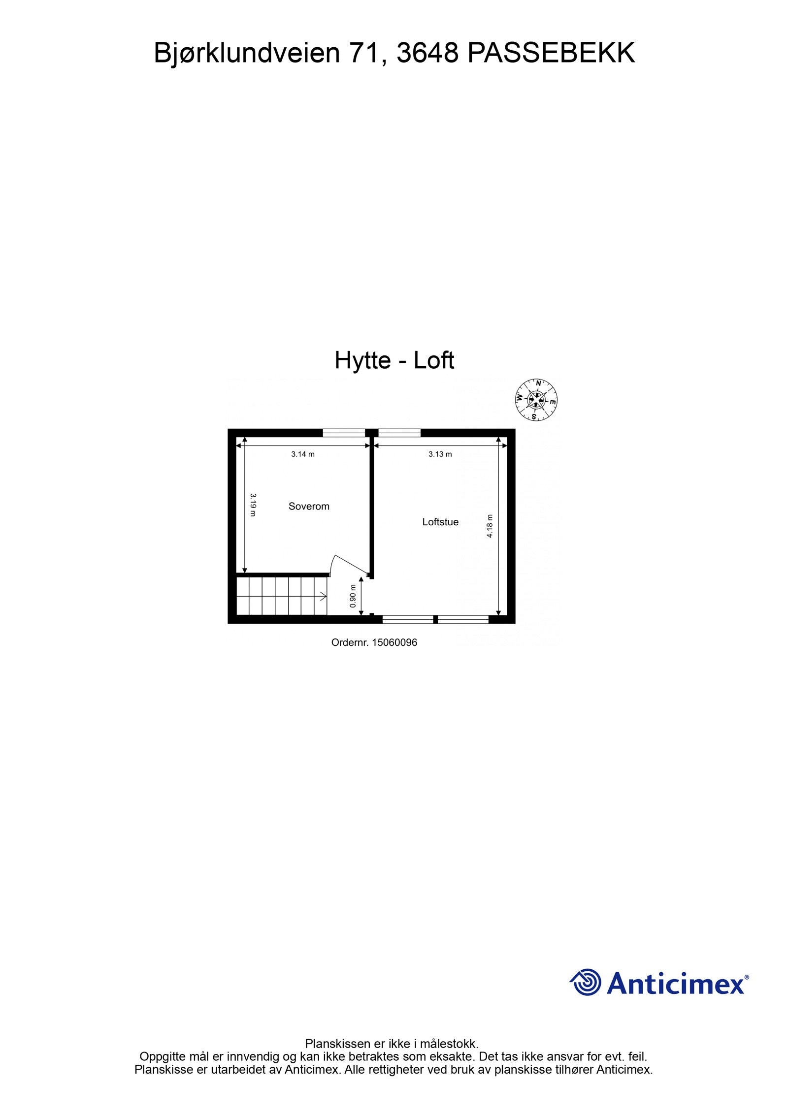 Plantegning loft Galleribilde