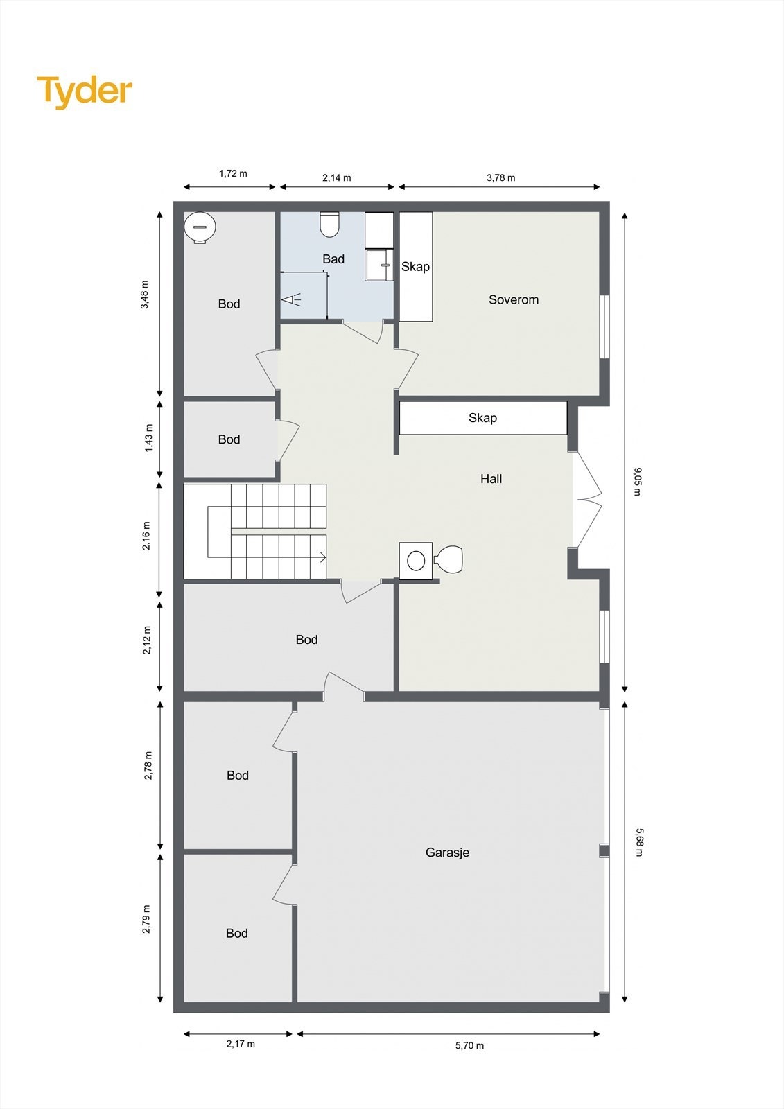 Underetasje. Galleribilde