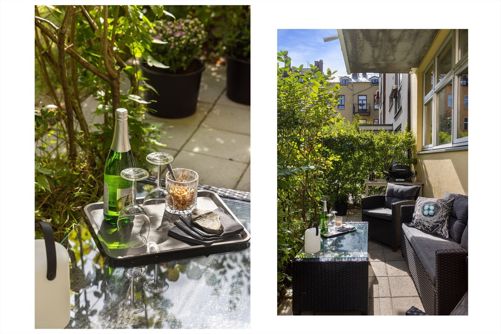 På terrassen er det god plass til utemøblement, grill og beplanting. Galleribilde