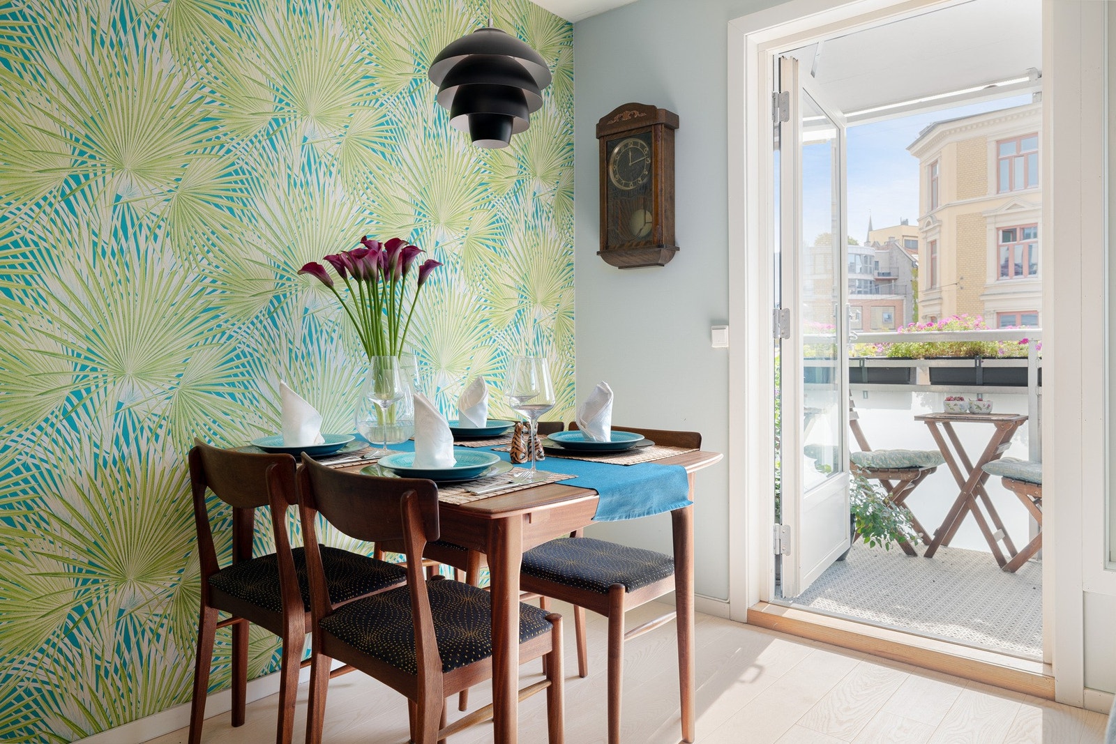 Legg merke til den kule kontrastveggen Galleribilde