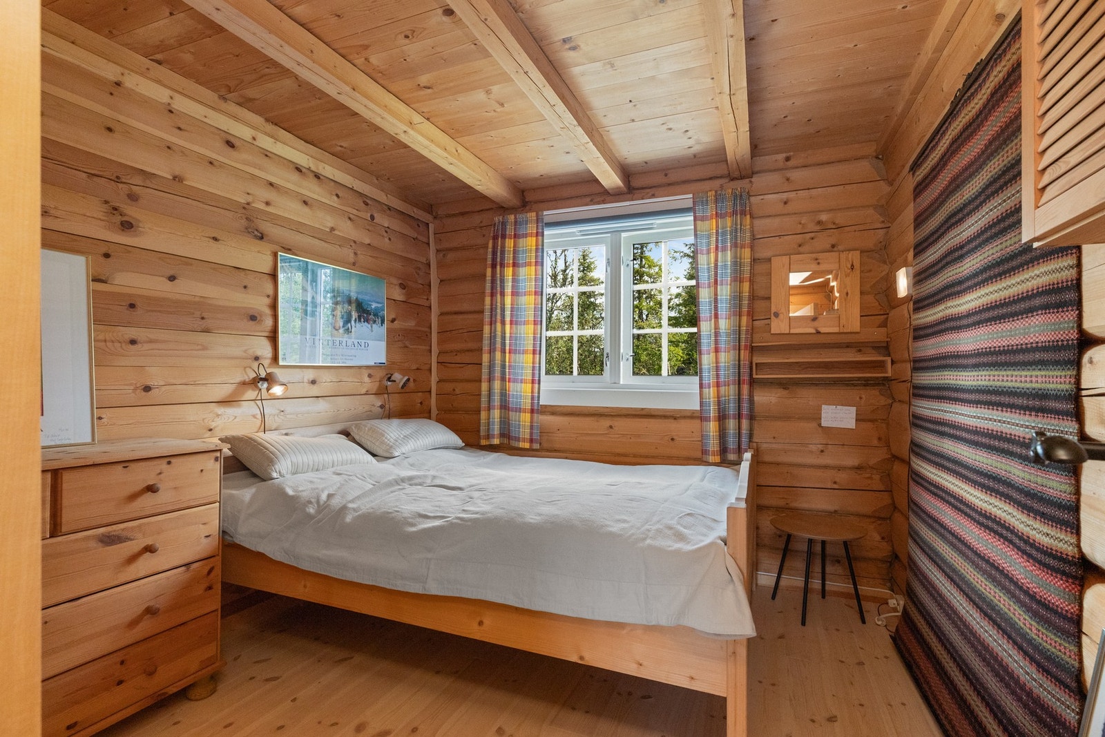 Hytta har to soverom Galleribilde