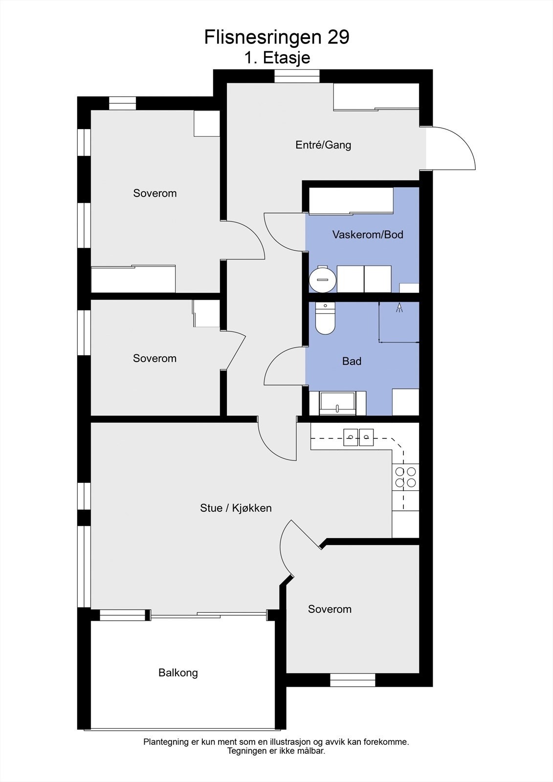 2 D plantegning 1. etasje Galleribilde