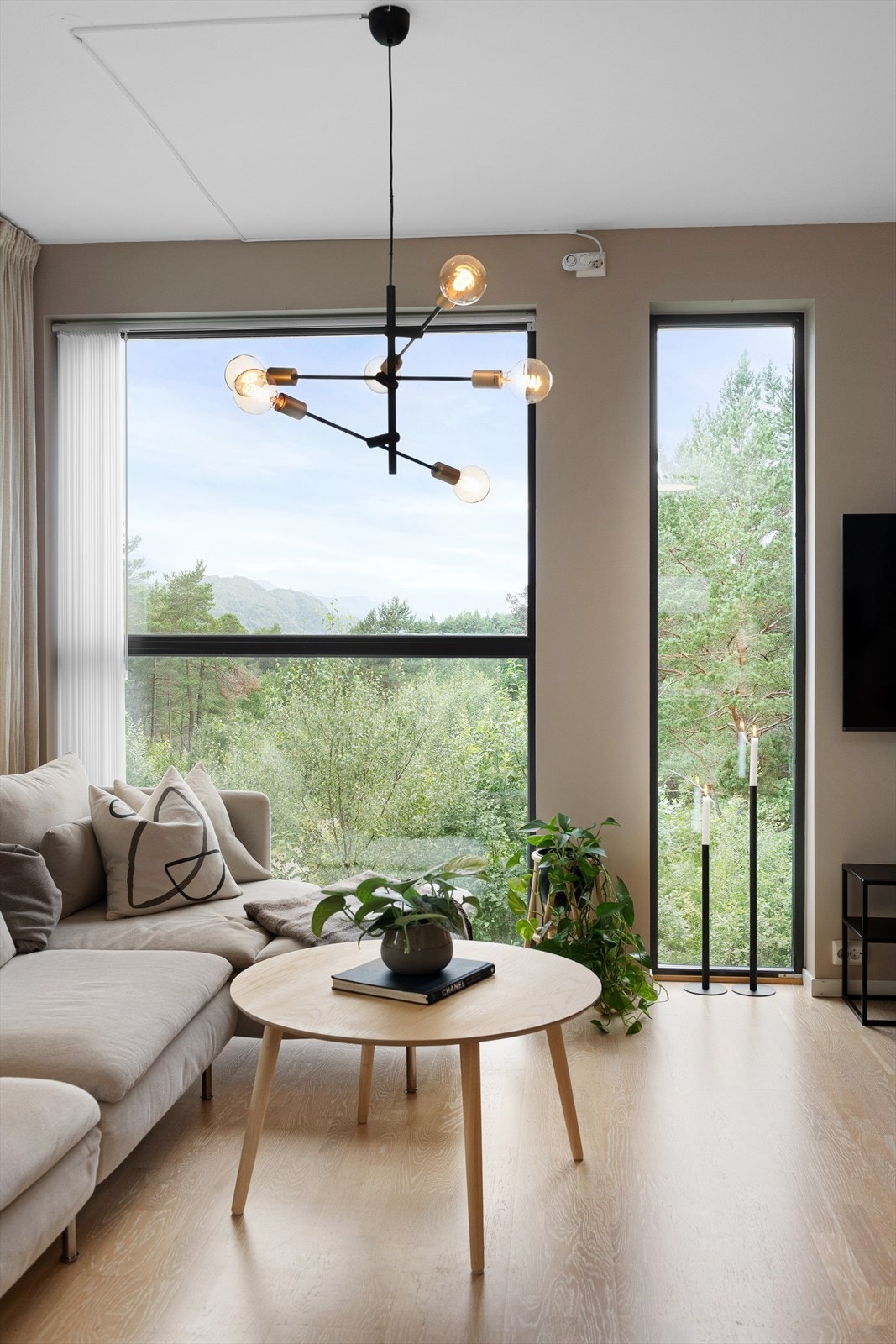 Endeleilighet som grenser mot skogen og friareal i vest Galleribilde