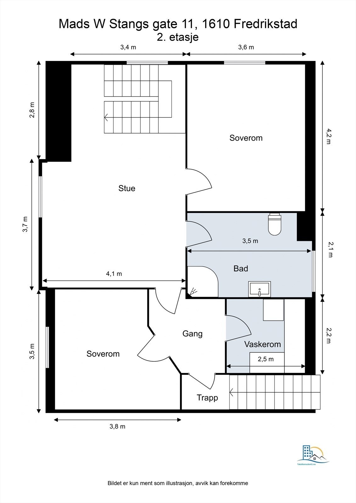 Veiledende skisse av andre etasje. Galleribilde