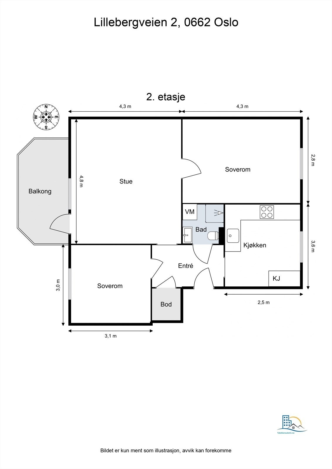 Plantegning Galleribilde