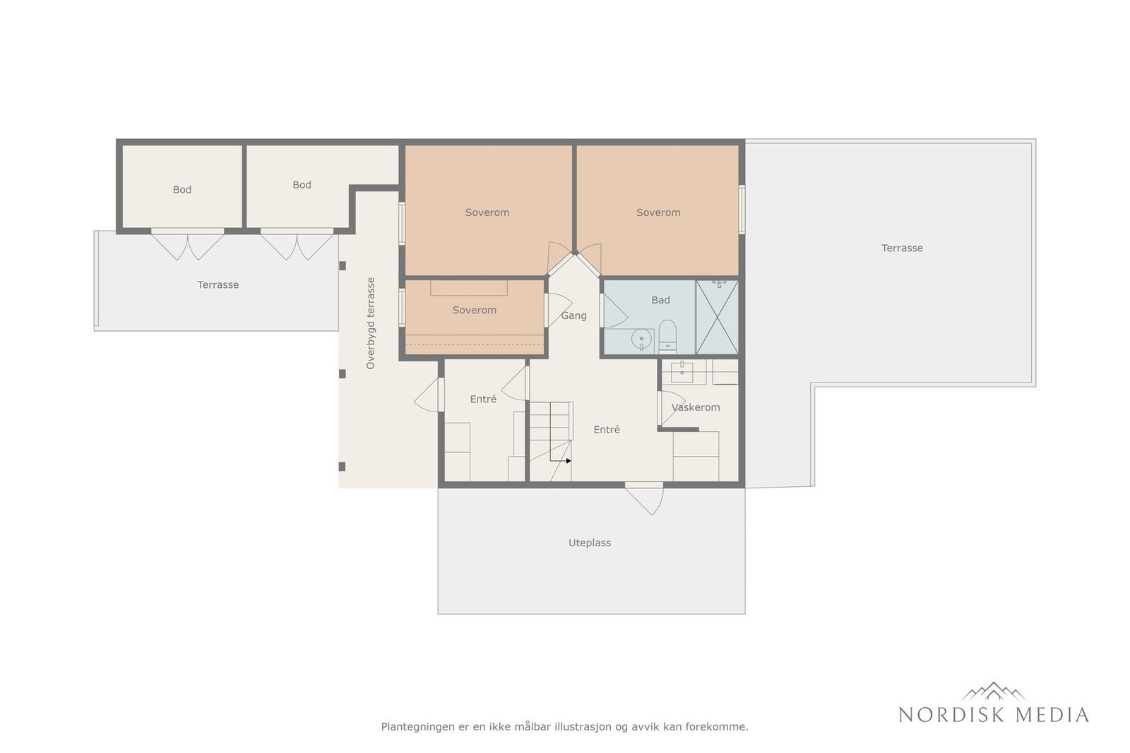 Plantegning 1. etasje. Galleribilde