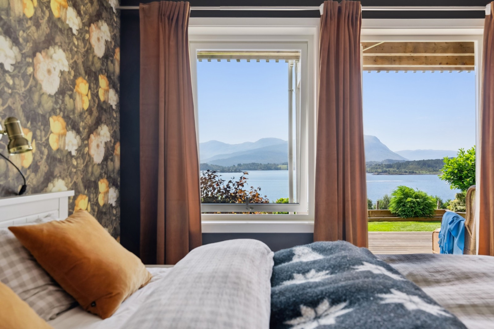 Fra hovedsoverommet er det direkte utgang til markterrasse Galleribilde