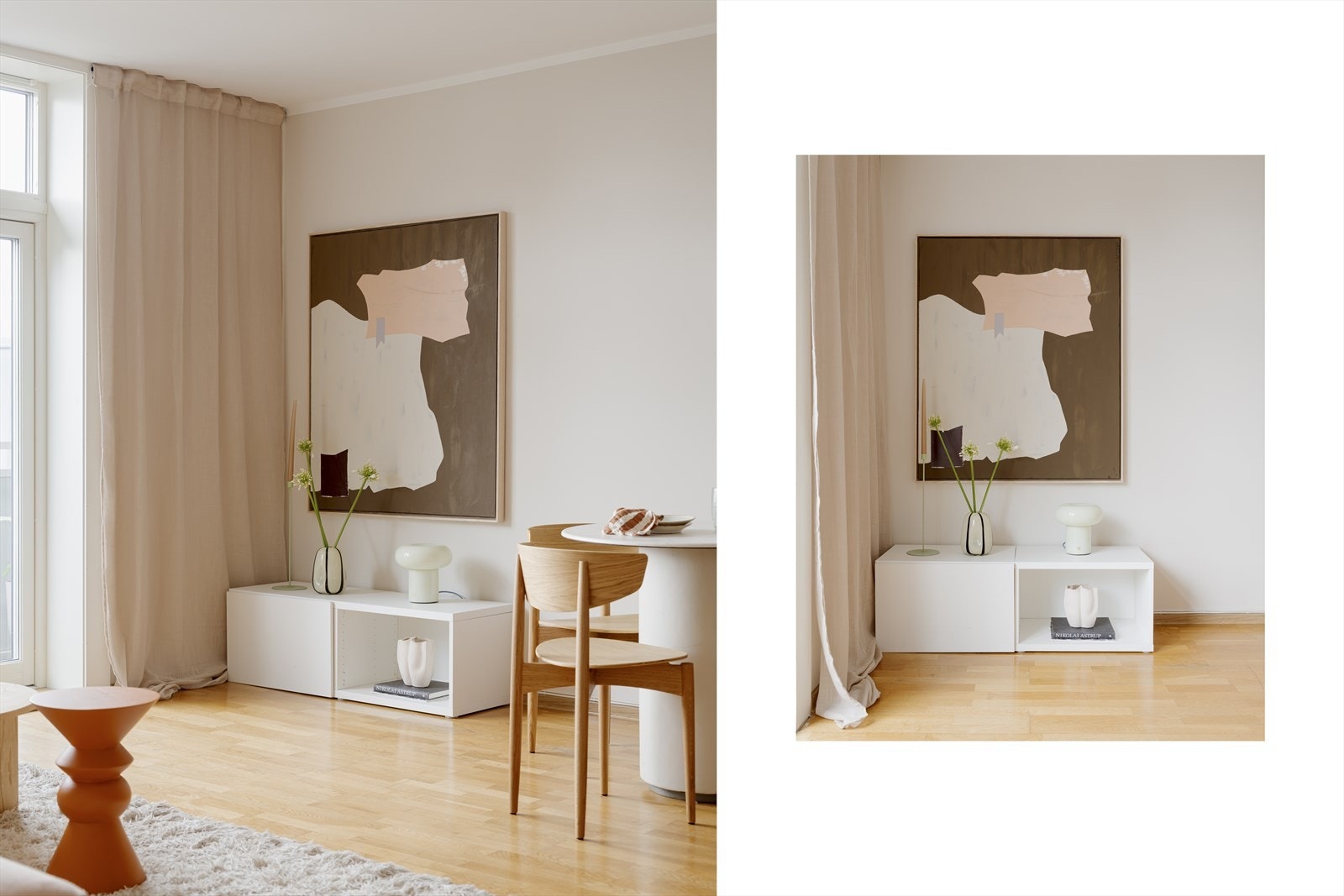 Godt med naturlig lysinnslipp fra store vindusflater. Galleribilde