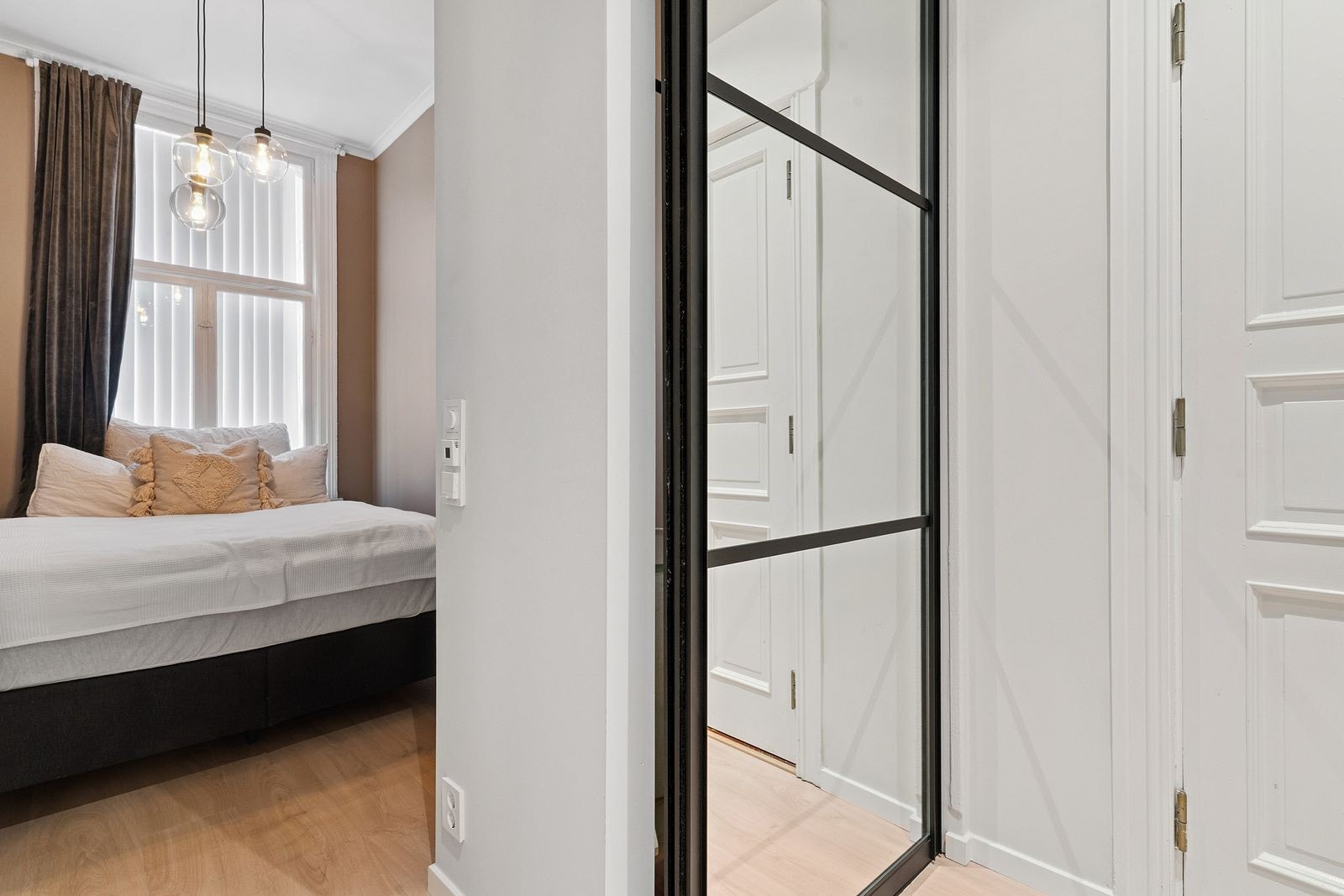 Fra gangen er det direkte tilgang til soverommet. Galleribilde