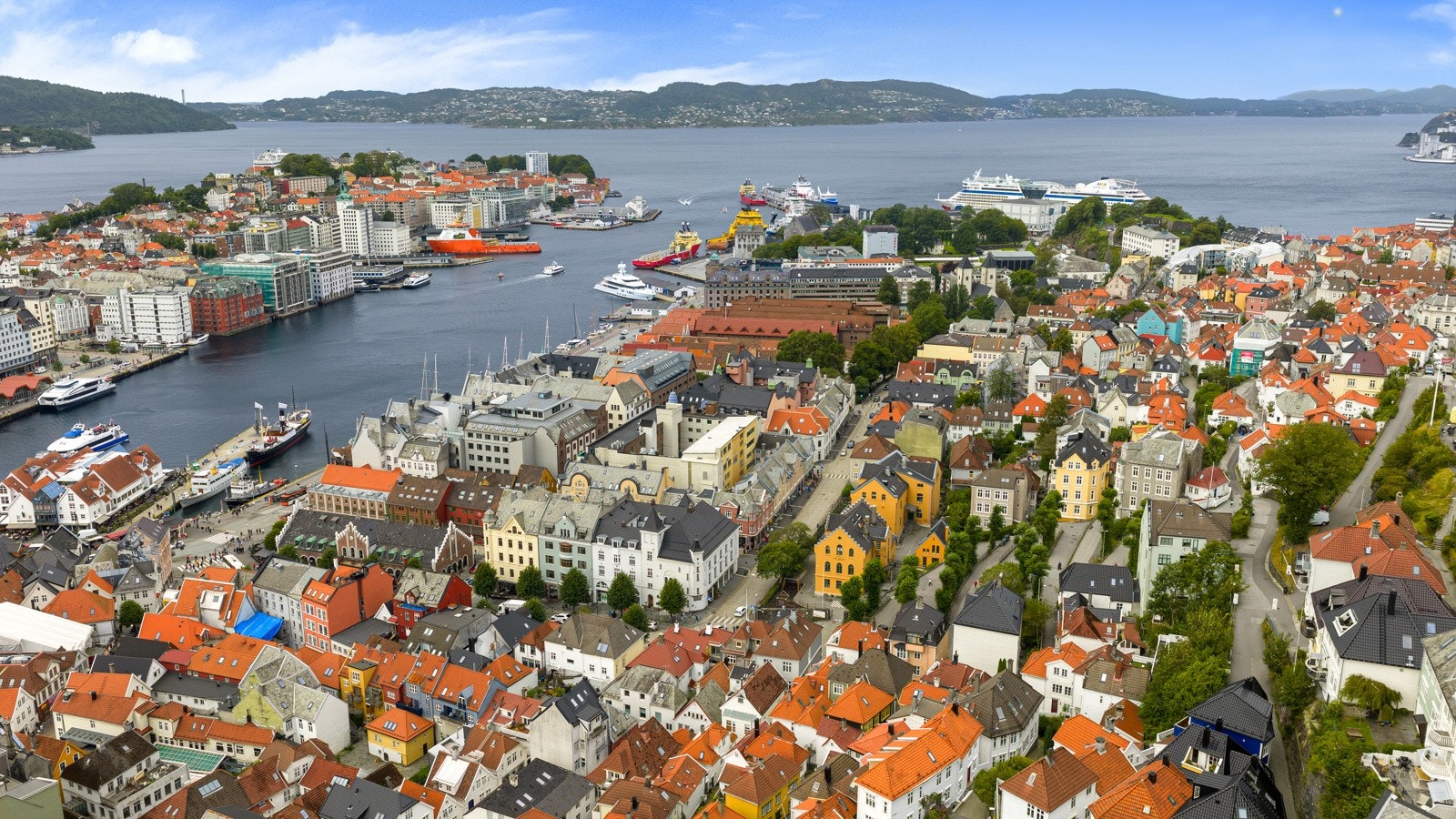 Turen ned til sentrum tar kun få minutter, og der venter et yrende byliv, kulturtilbud, restauranter, kafeer og butikker - alt innen rekkevidde. Galleribilde