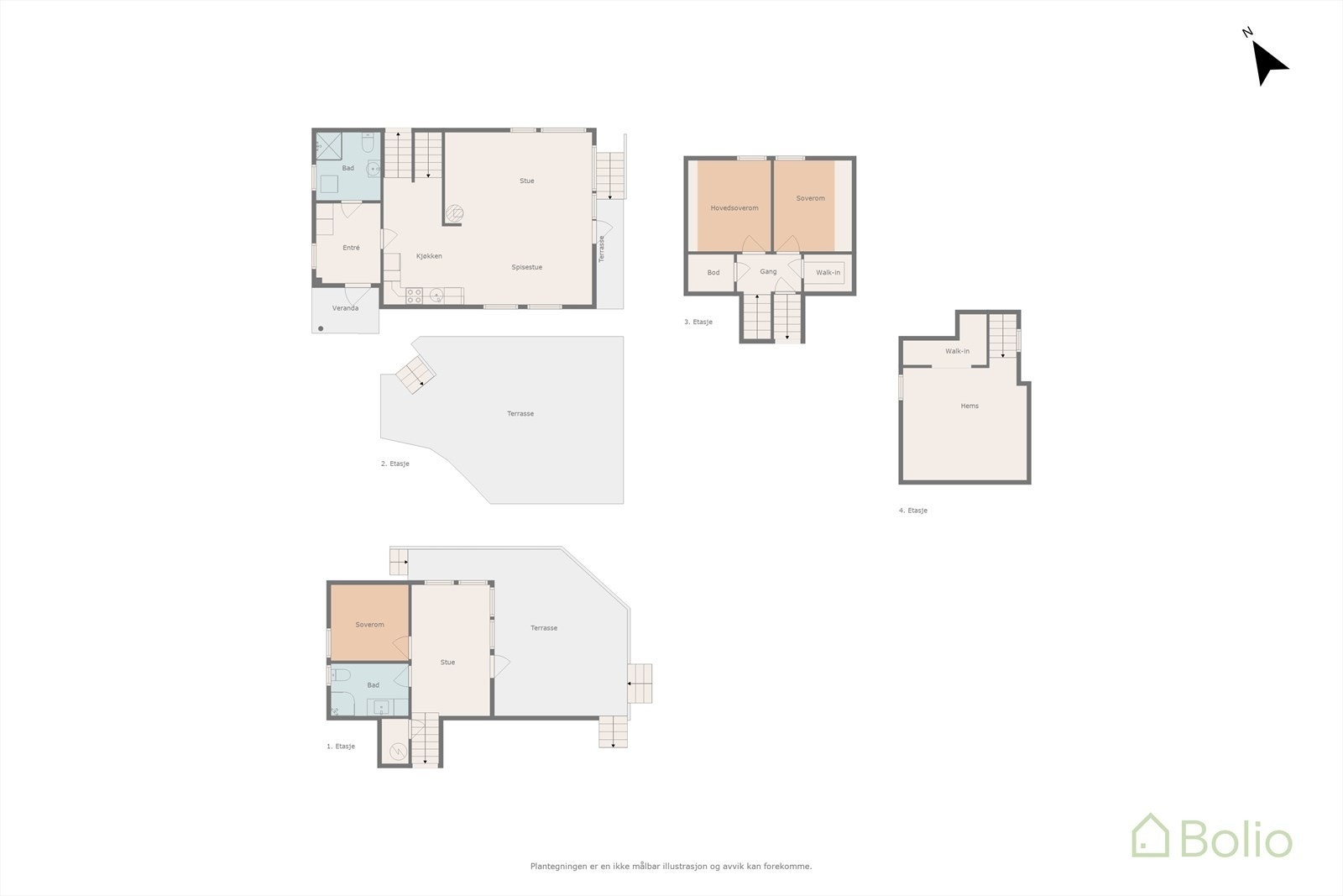 Plantegning Galleribilde