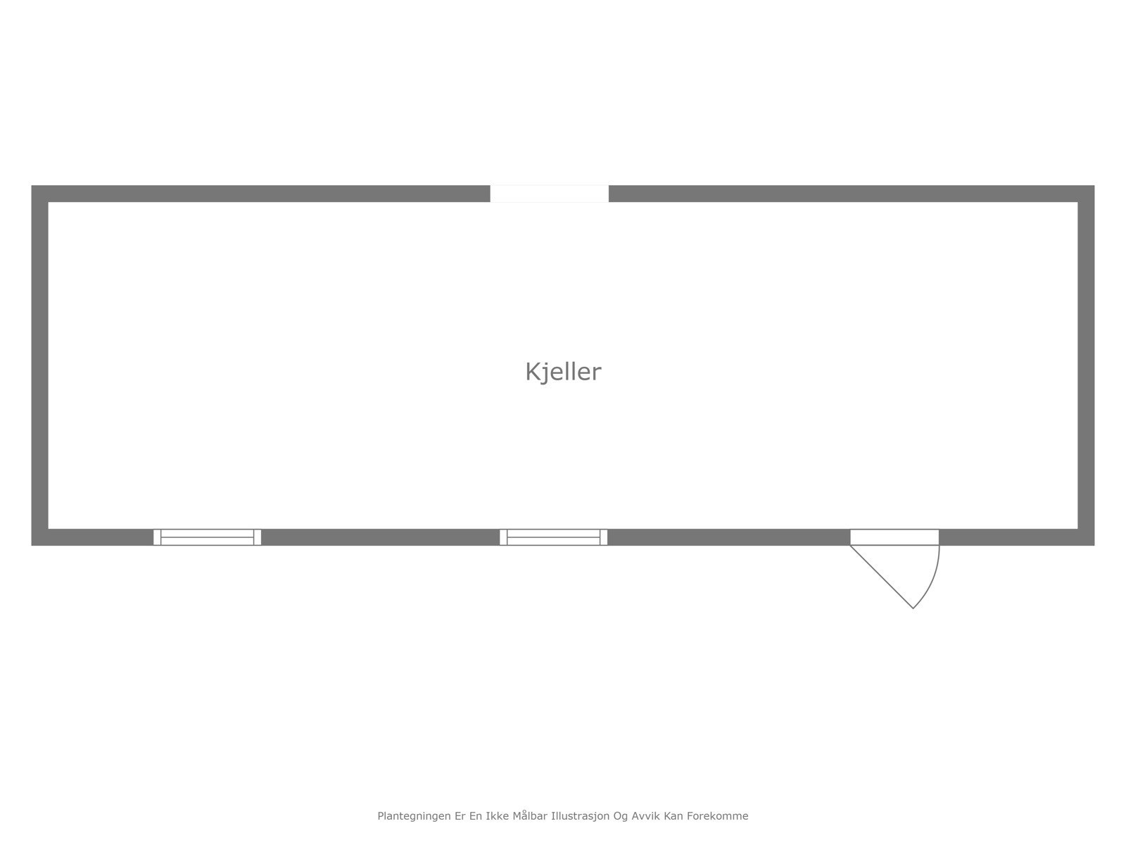 Plantegning kjeller. Galleribilde