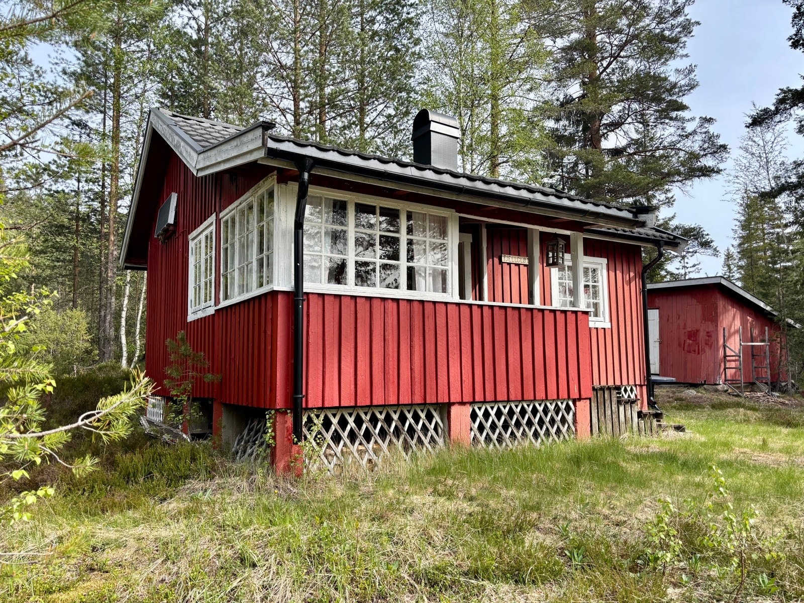 Fasade mot vannet Galleribilde