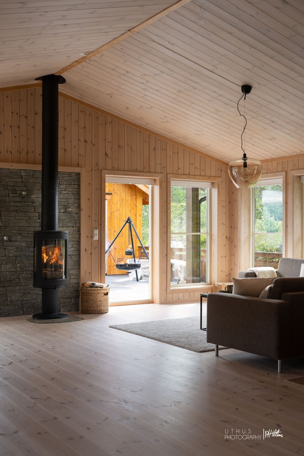 Praktisk peis for de kalde vinterkveldene Galleribilde