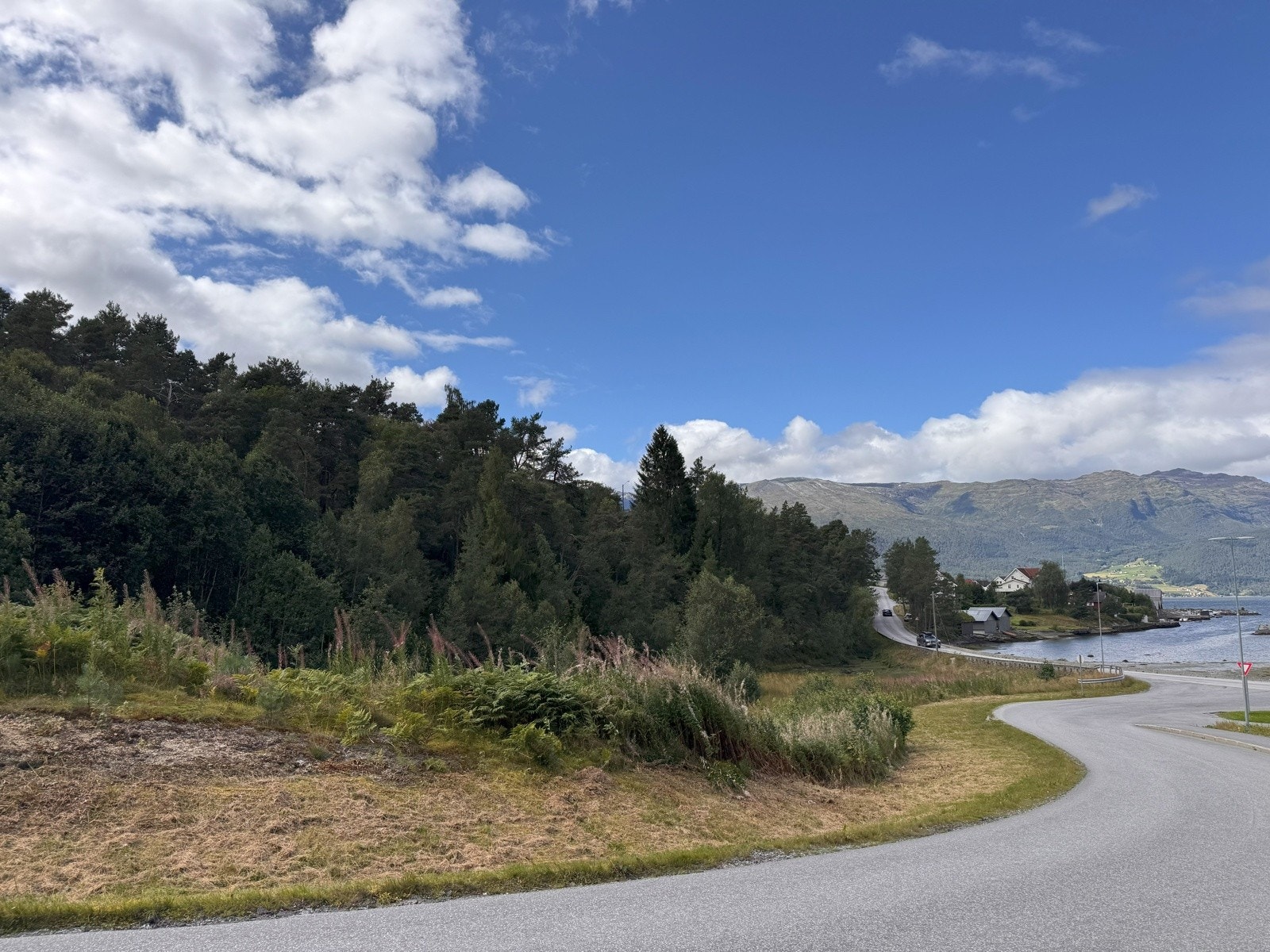 Det er god tilkomst frå kommunal veg Galleribilde