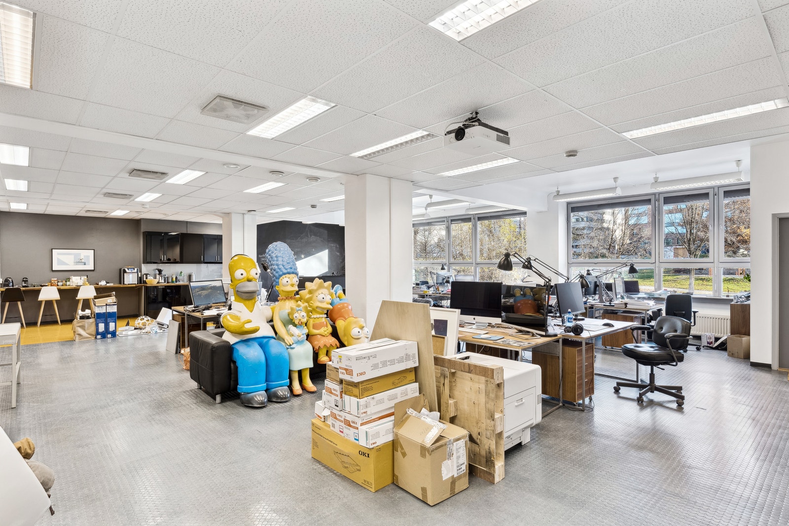 Lyst og luftig lokale. Galleribilde