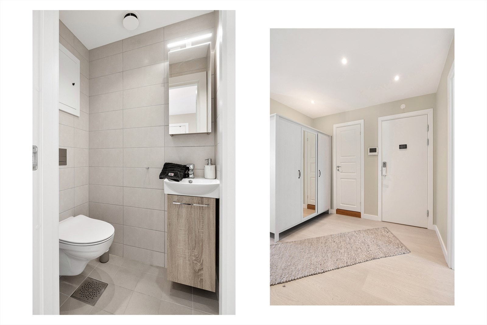 Fra gangen er det adkomst til et separat toalettrom. Galleribilde