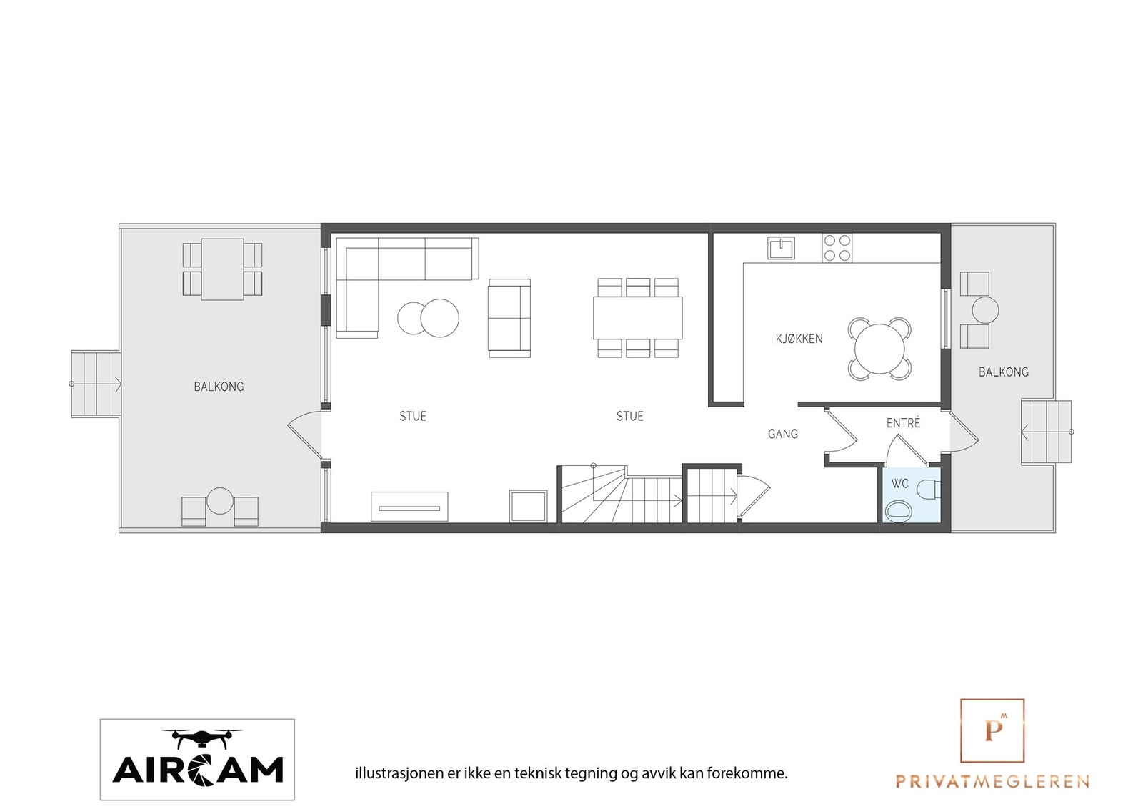 Plantegning 1 etasje Galleribilde