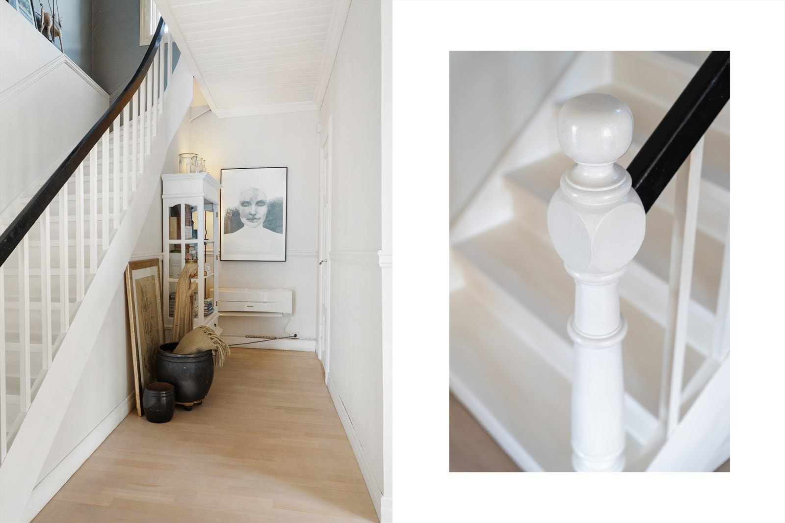 Fra hallen er det trapp opp til 2. etasje. Galleribilde