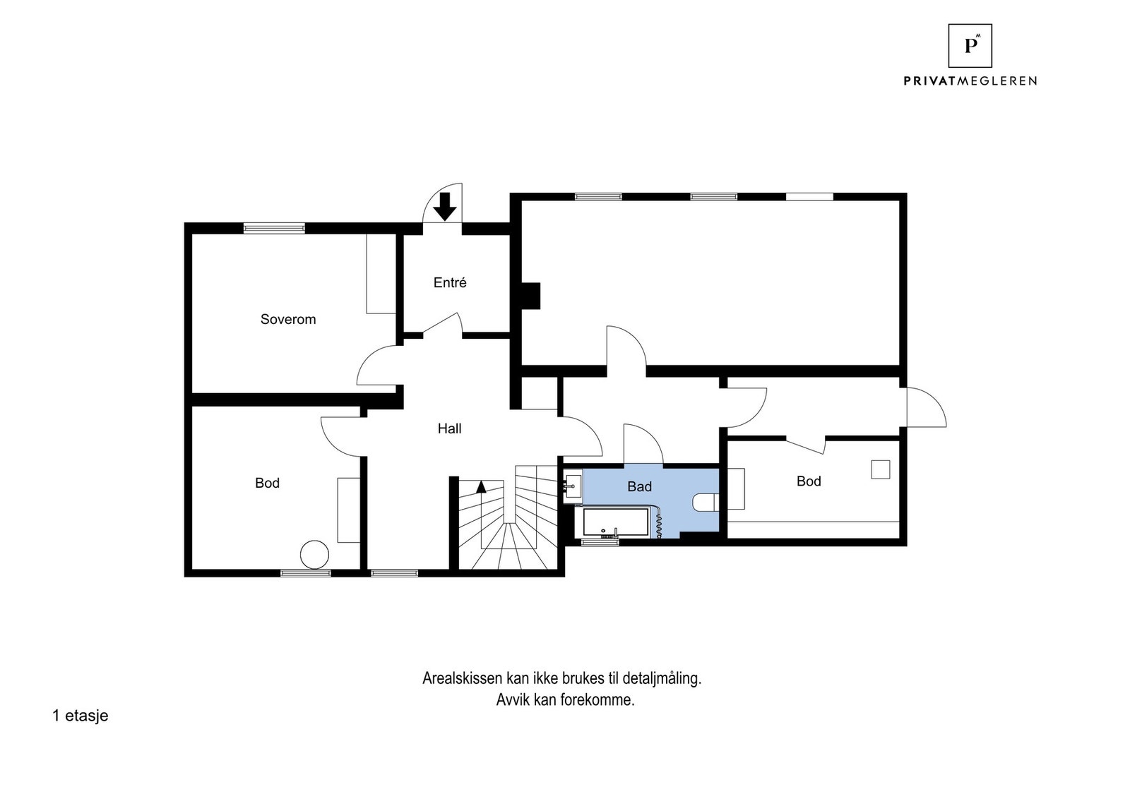 Plantegning 1. etasje Galleribilde