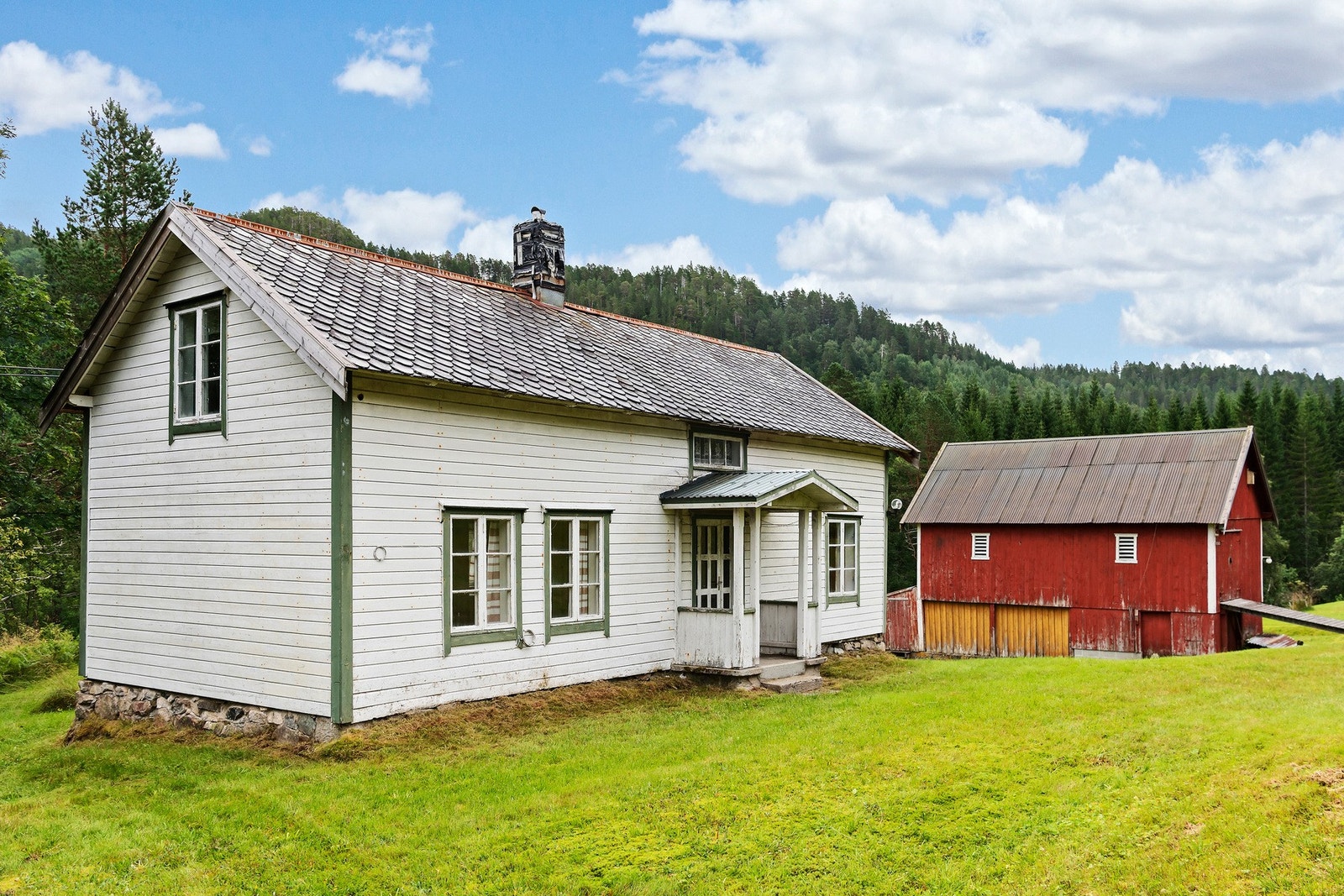 Det opprinnelige våningshuset på gården. Galleribilde