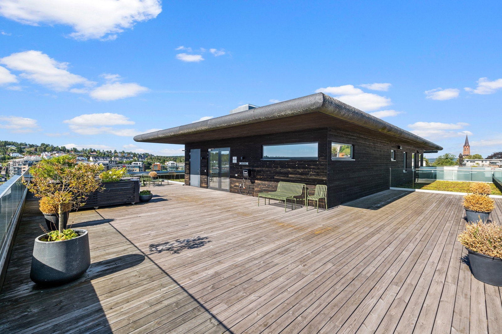 Felles takterrasse. Galleribilde