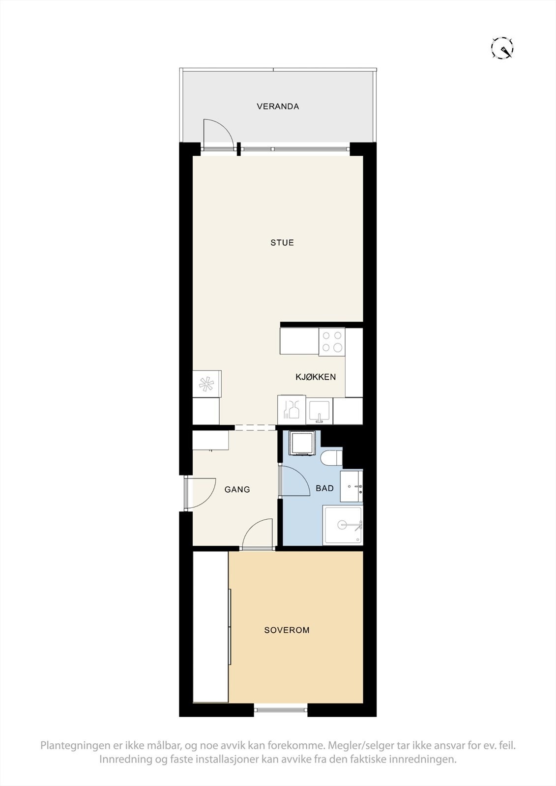 Vi starter først med plantegningen slik at det blir lettere å orientere seg. Galleribilde