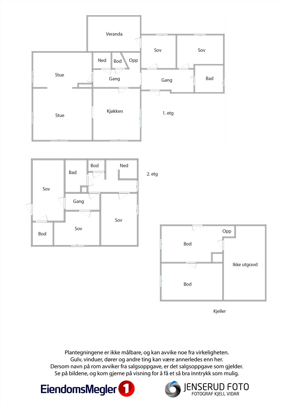 Plantegning Jarenstranda 42 Galleribilde
