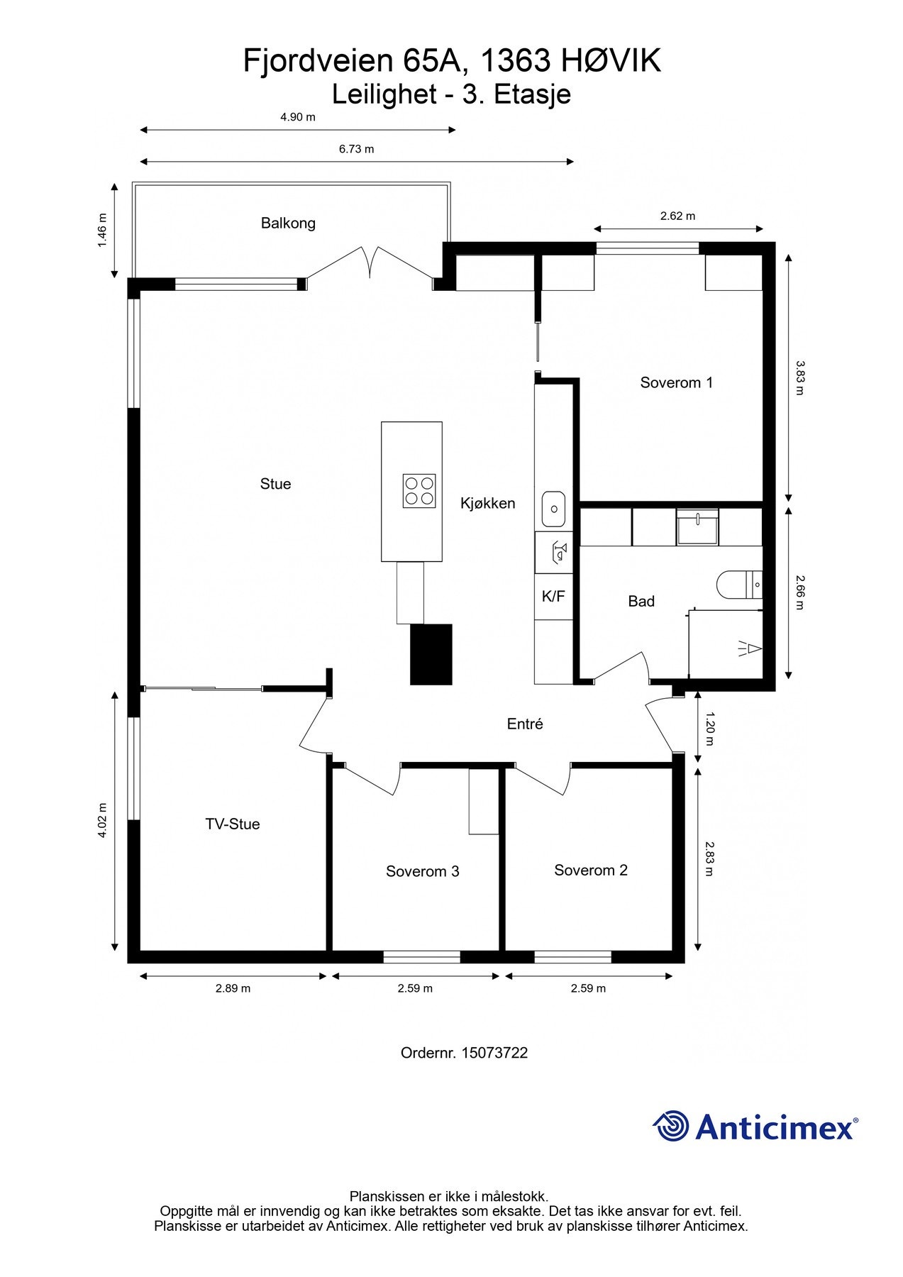 Optimal, arkitekttegnet planløsning. Galleribilde
