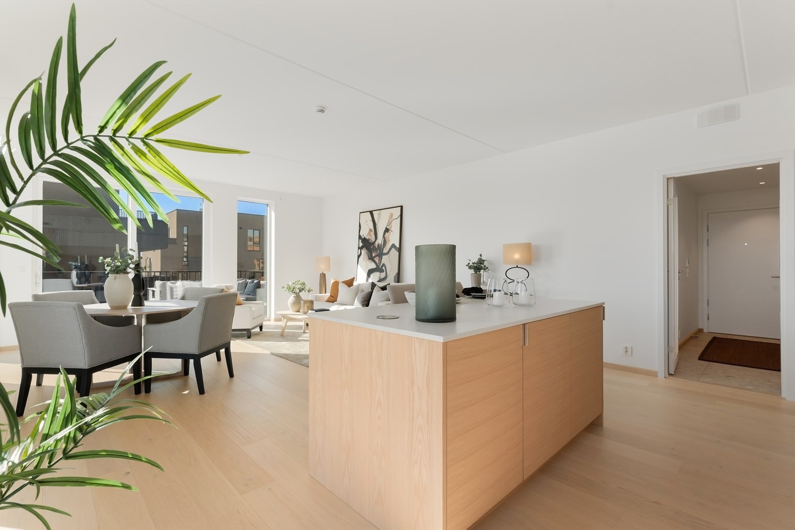 Luftig kjøkken/stue 41 m² med gode innredningsmuligheter Galleribilde