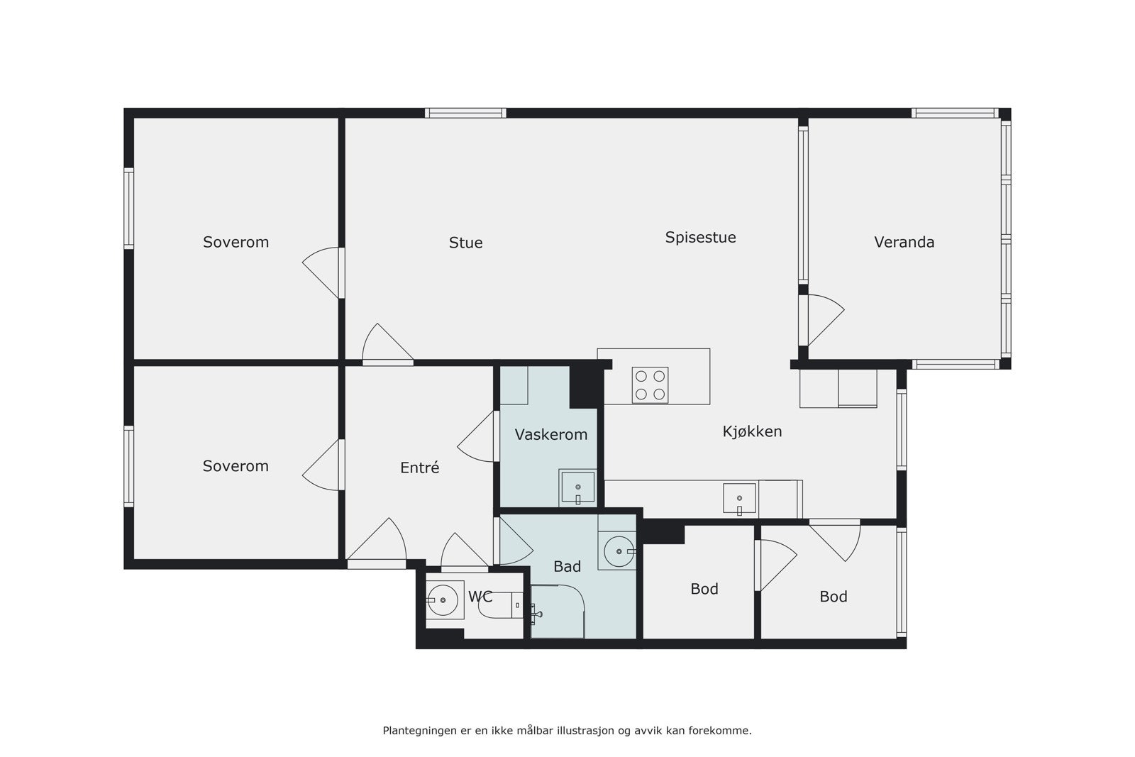 Plantegning Galleribilde