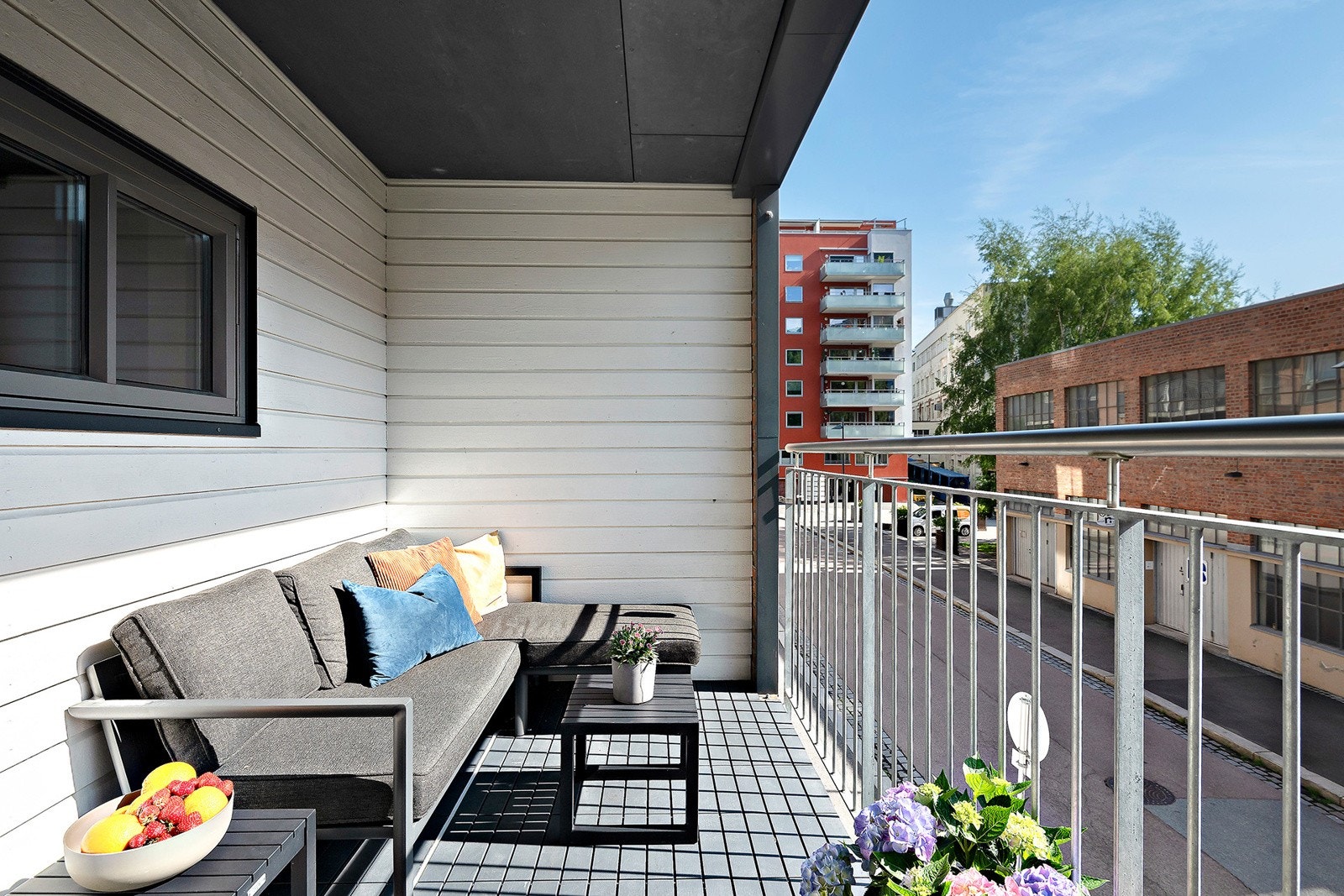 overbygget lun balkong på 7 m². Galleribilde