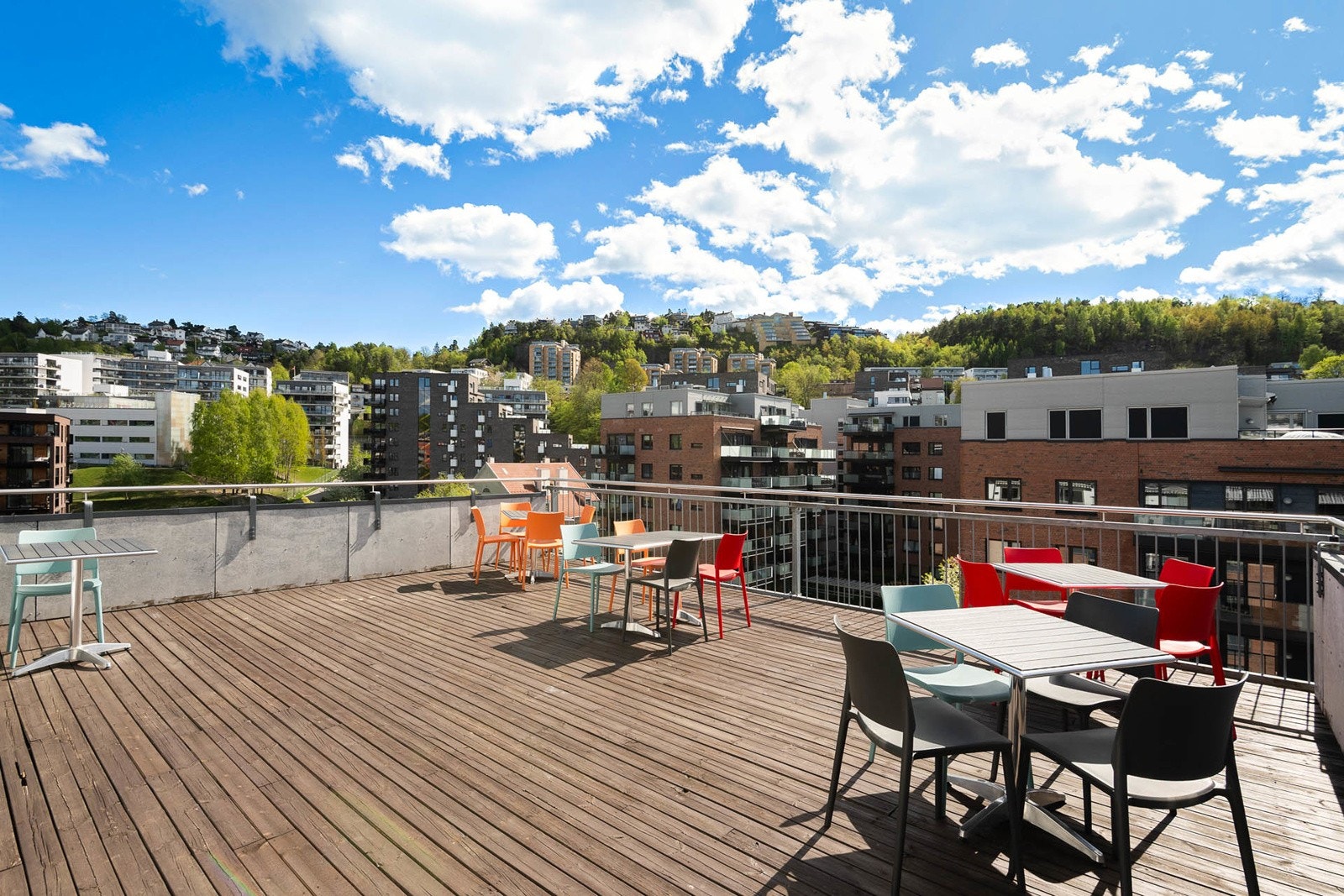 Flott elles takterrasse Galleribilde