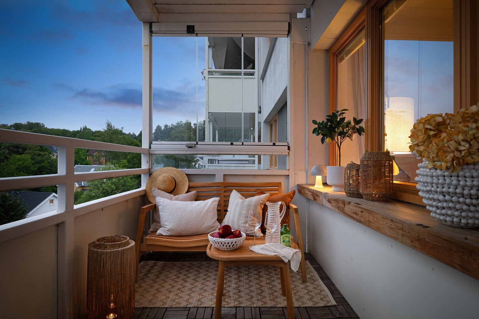 Her kan du nyte mange varme sommerkvelder og sene høstkvelder. Galleribilde