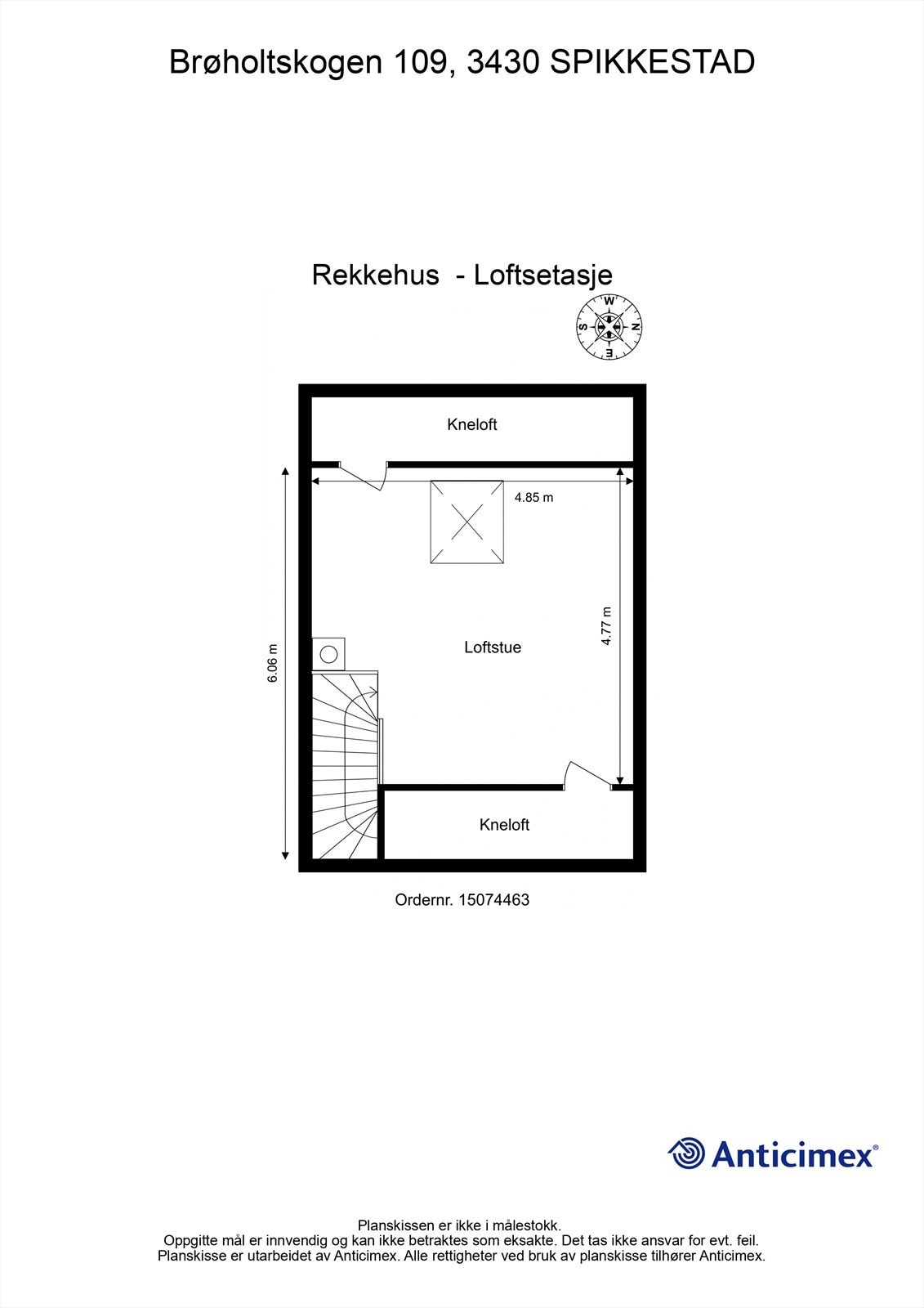 Plantegning - Loftetasje Galleribilde