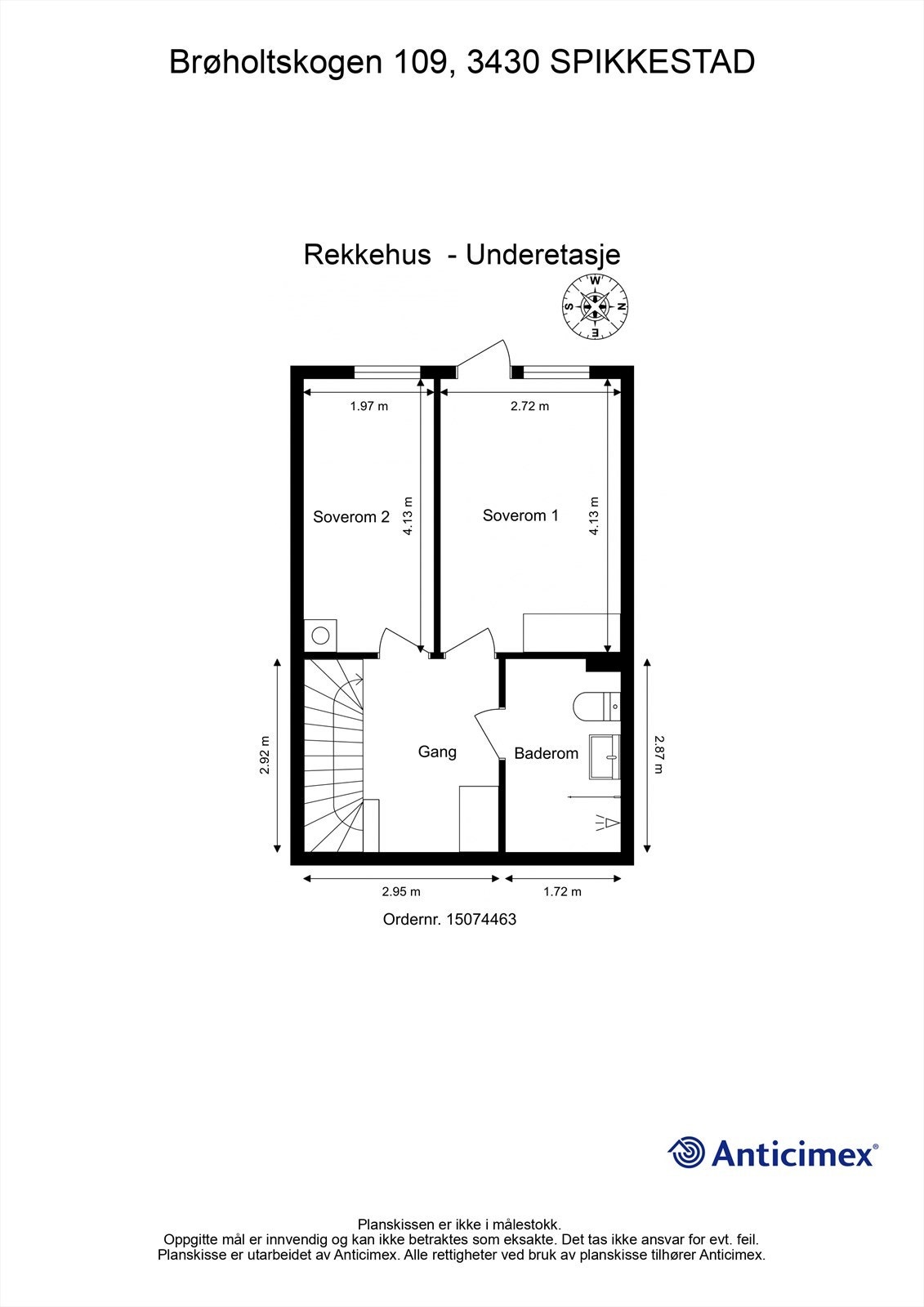 Plantegning - Underetasje Galleribilde