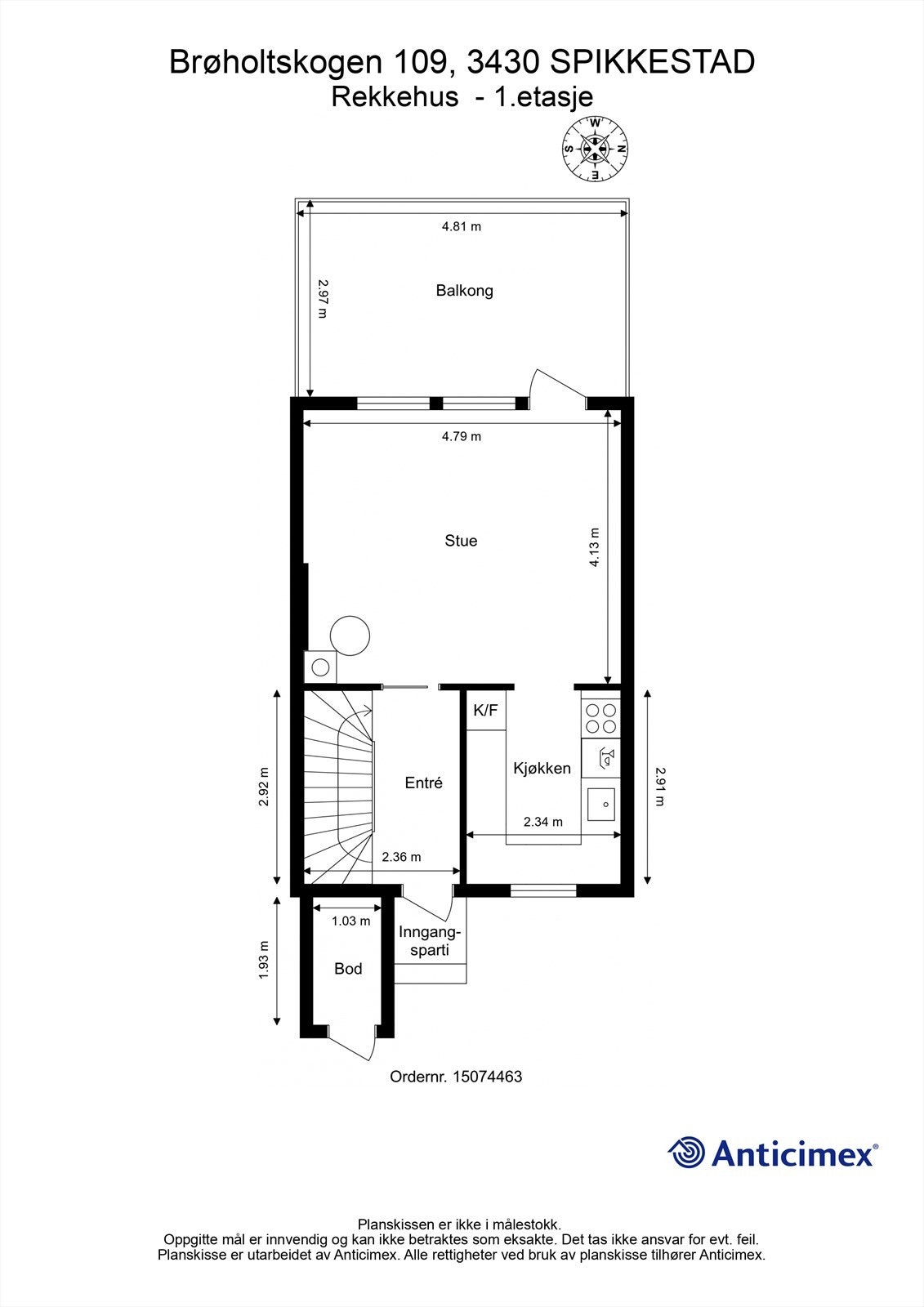 Plantegning - 1.etasje Galleribilde