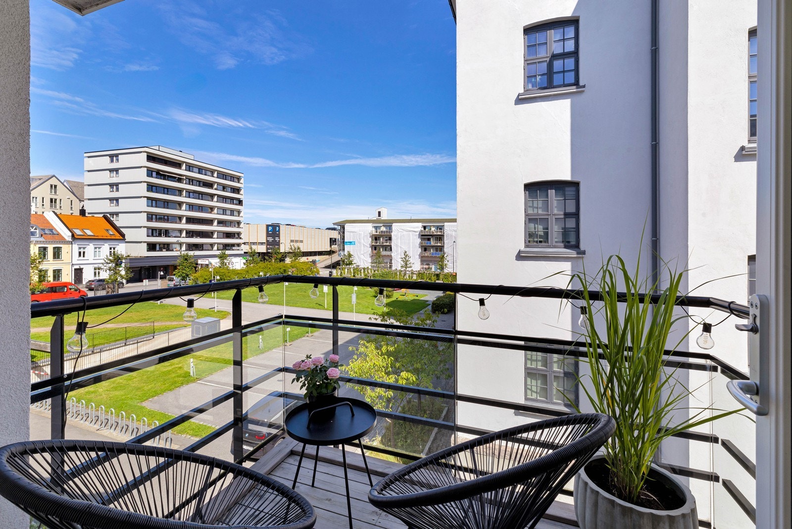 Hyggelig balkong Galleribilde