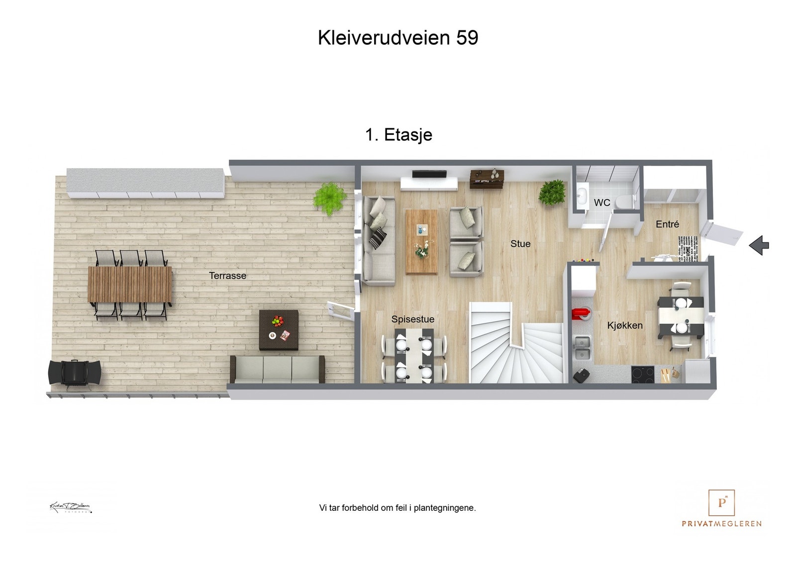 Plantegning 1. etasje. Galleribilde