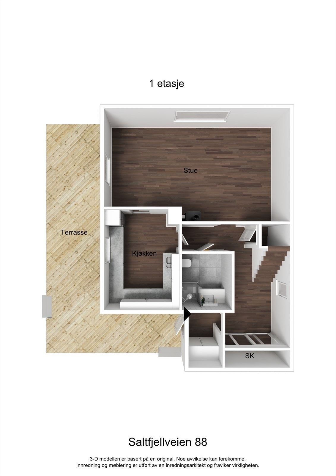 Planskisse hovedplan. Galleribilde
