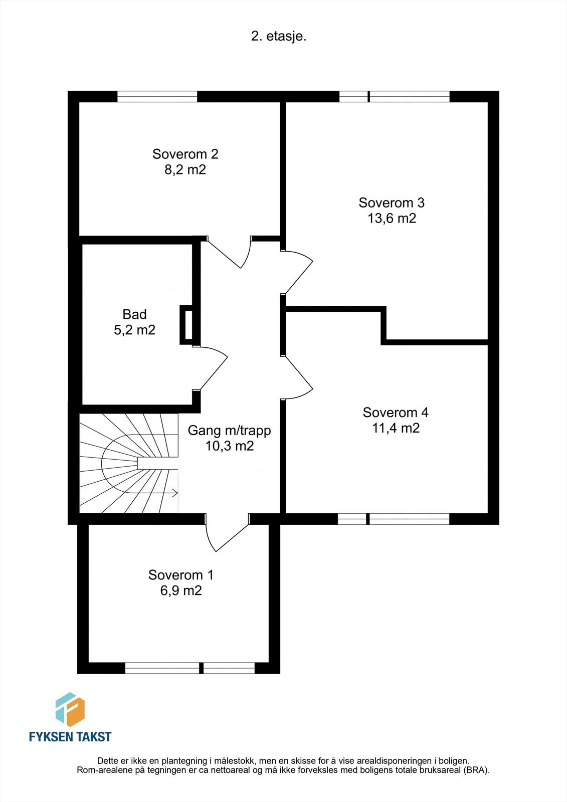 Planskisse 2. etasje Galleribilde