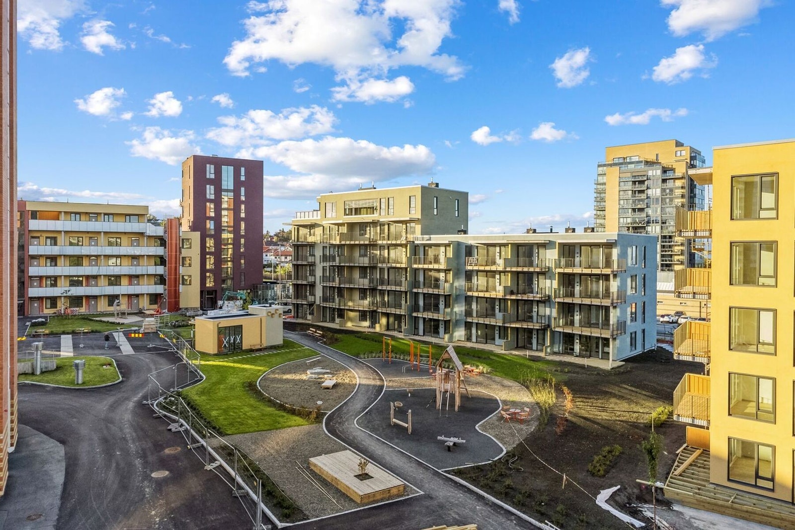 Flotte fellesområder mellom byggene Galleribilde