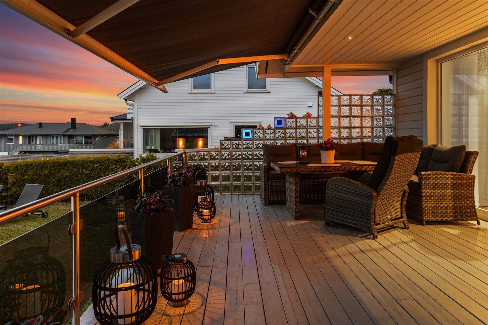 Kveldsbilde terrassen Galleribilde