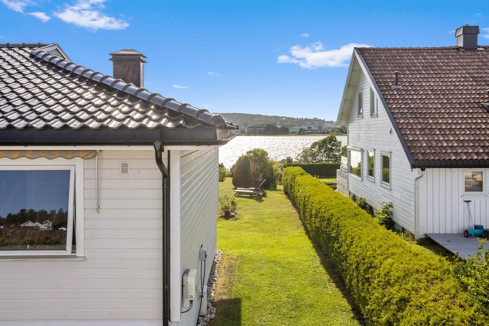 Utsikt fra trappen opp til loft over garasjen. Galleribilde